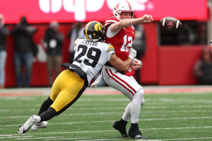 NU vs. Iowa 2023 - Chubba Purdy fumbles